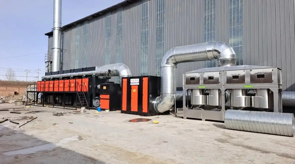 鄭州催化燃燒設(shè)備生產(chǎn)車間實景圖