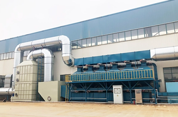 鄭州樸華科技催化燃燒設(shè)備生產(chǎn)車間實景