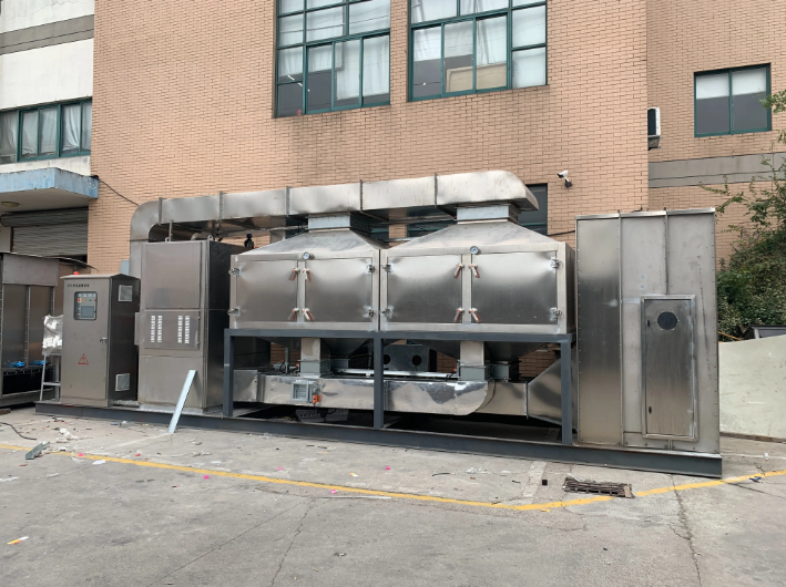 催化燃燒設(shè)備現(xiàn)場測試場景