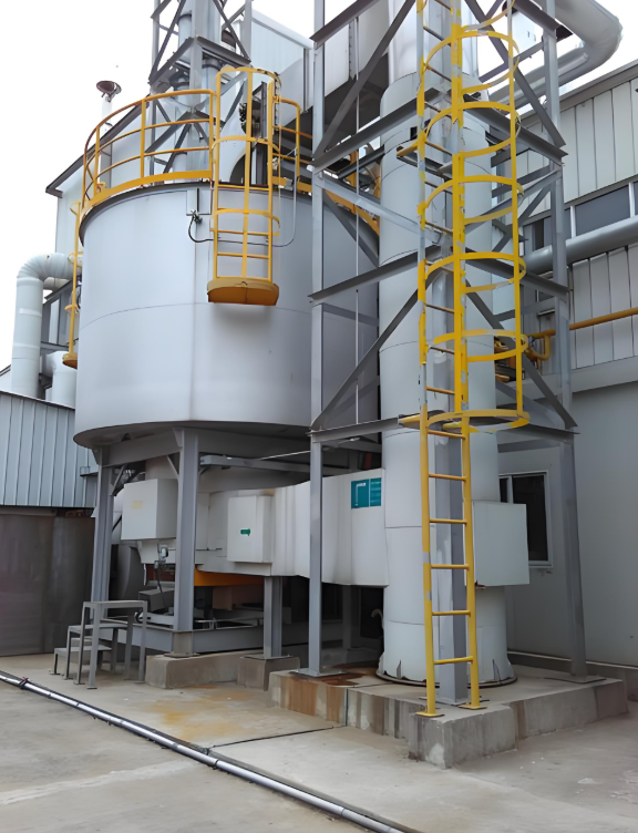 旋轉(zhuǎn)式RTO設(shè)備現(xiàn)場(chǎng)安裝圖 有機(jī)廢氣處理