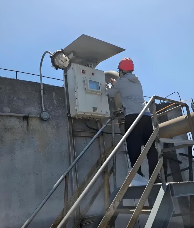 除塵器排放超標現(xiàn)場監(jiān)測圖片